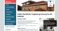 Desktop Screenshot of odderdyreklinik.dk